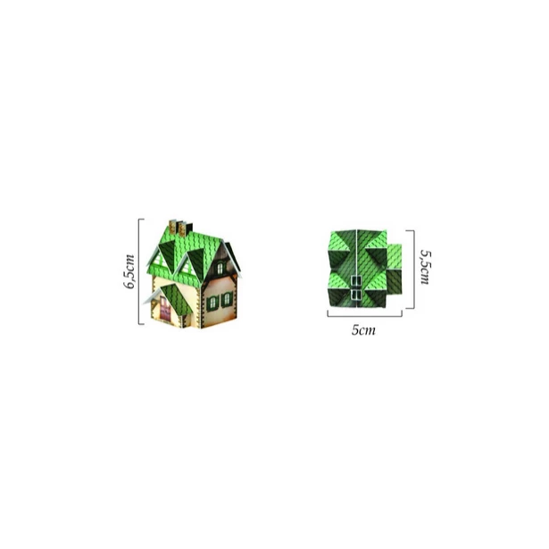 Mini Choinka dekoracyjna zielona 4 cm