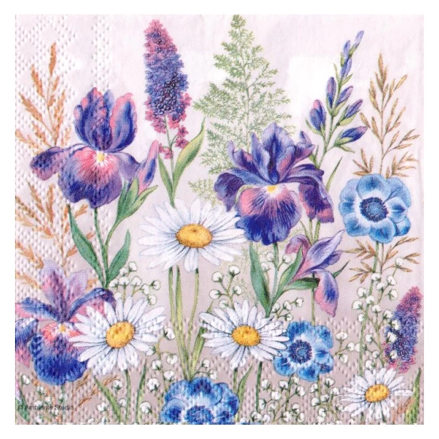 Serwetka - polne kwiaty