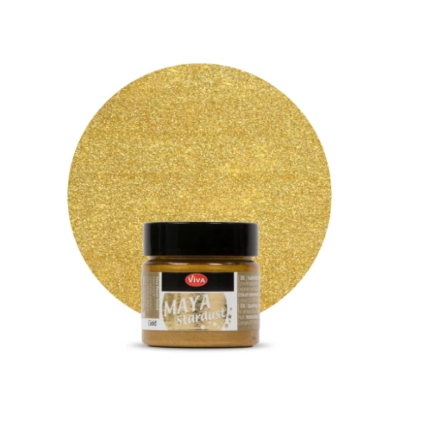 Maya Gold - Farba metaliczna - gwiezdny pył 45ml - ZŁOTA