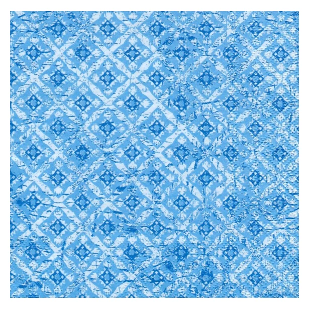 Serwetka - Błękitne kafelki, ornamenty