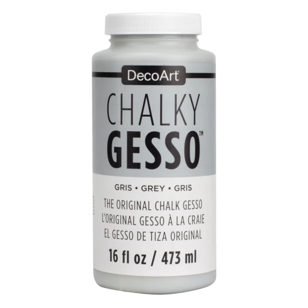 DecoArt-Chalky Gesso Grey 473 ml