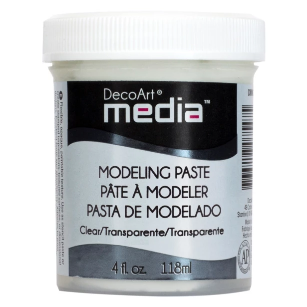 Decoart Media - Modeling Paste 118ml Transparentna