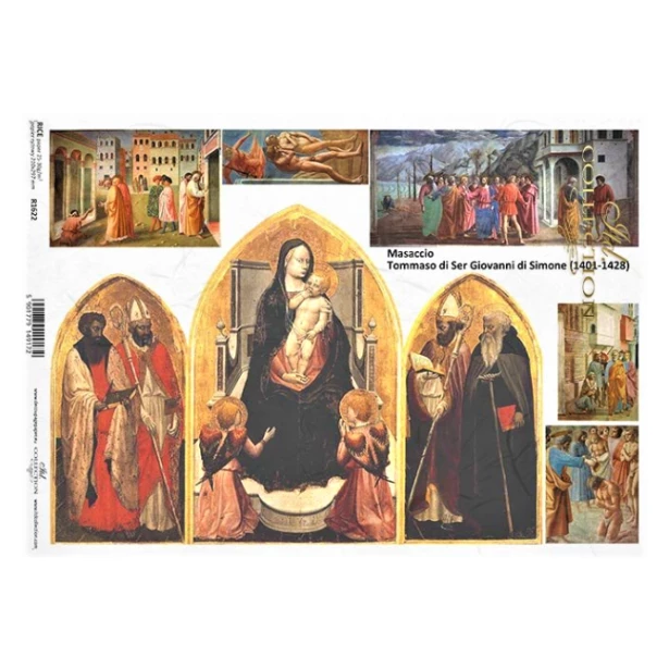 PAPIER RYŻOWY  A4 -  ikony, obrazy religijne