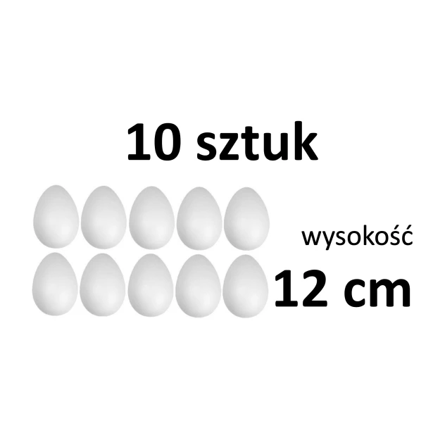 Jajko styropianowe włoskie 12 cm - 10 sztuk