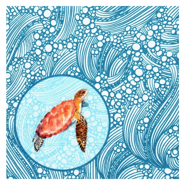 Serwetka - Żółw morski