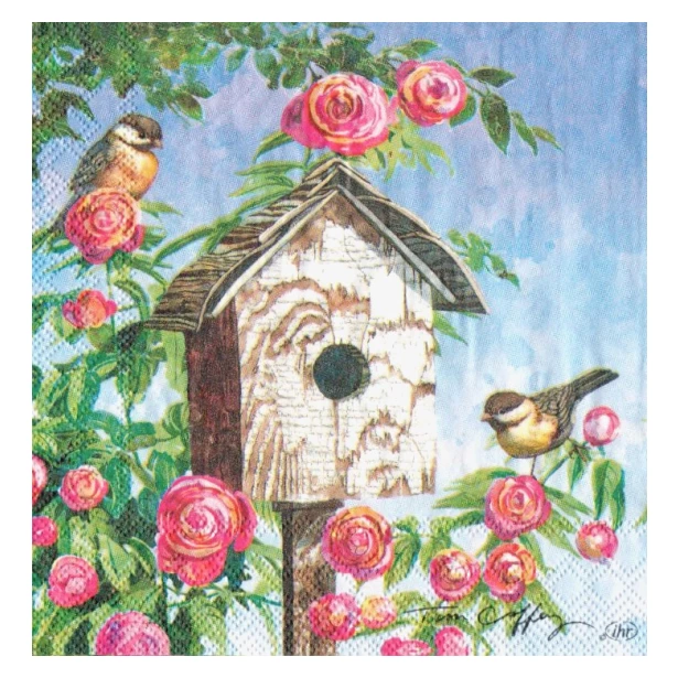 Serwetka mała - Domek dla ptaszków