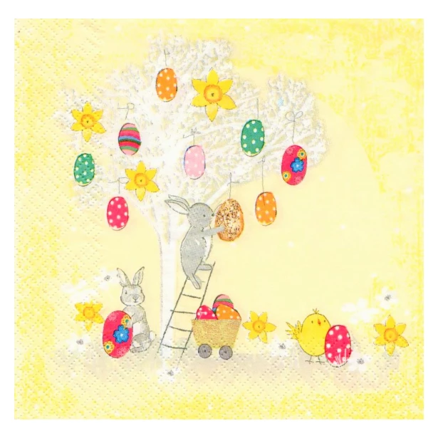 Serwetka - Wielkanocne zajączki