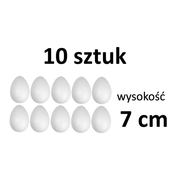 Jajko styropianowe włoskie 7 cm - 10 sztuk