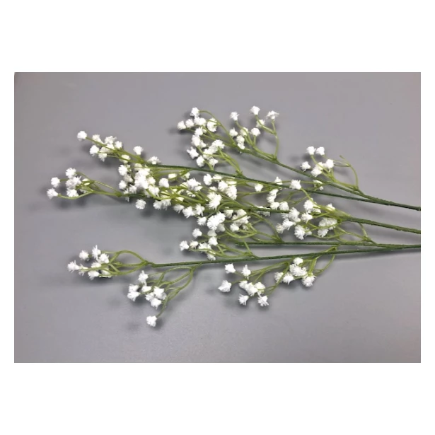 Gipsówki białe sztuczne kwiaty 45cm - 3 gałązki