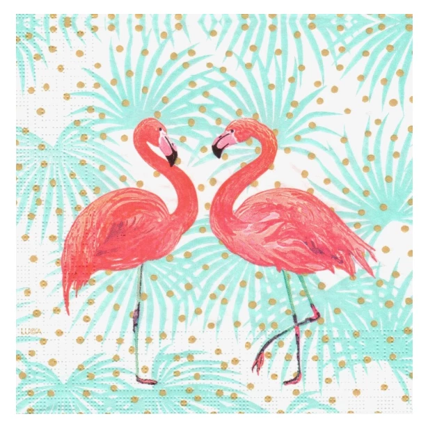 Serwetka - Flamingi