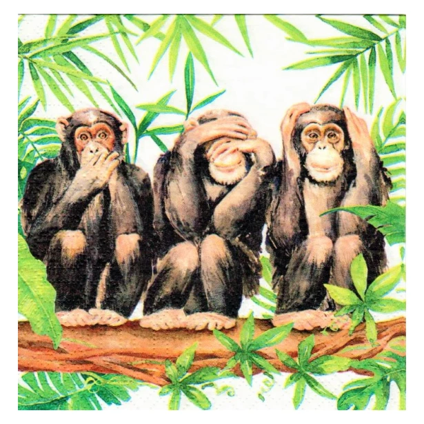 Serwetka - Małpki
