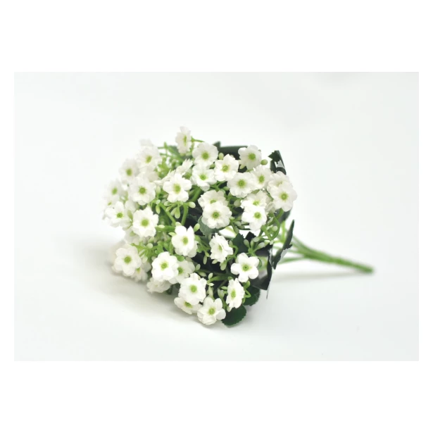 Bukiet drobne kwiatuszki białe sztuczne kwiaty - 27 cm