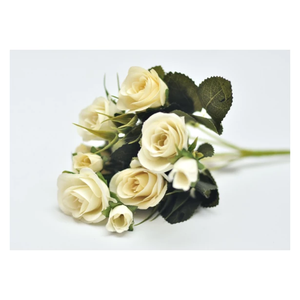 Bukiet róż białych - sztuczne kwiaty 29 cm