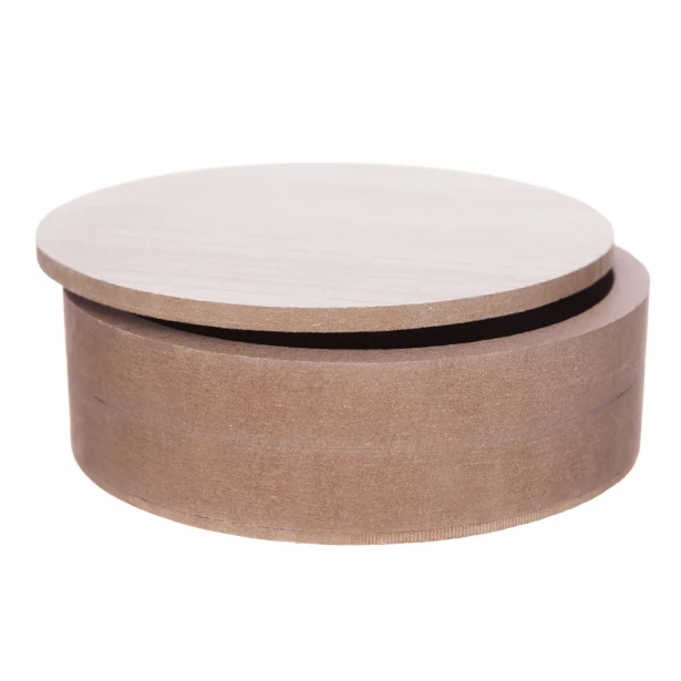 Baza drewniana pudełko okrągłe - 15cm