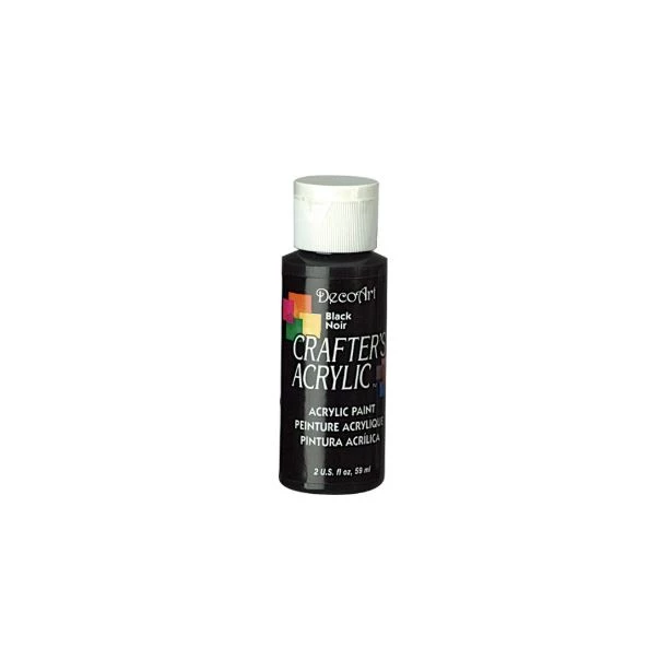 Farba akrylowa Crafter's Acrylic - Black/Czarny - 59 ml