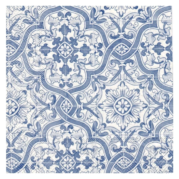 Serwetka - Niebieskie ornamenty