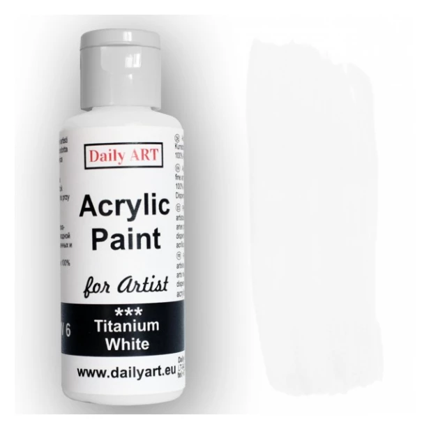 Farba akrylowa dla artystów titanium white/biel tytanowa 50ml