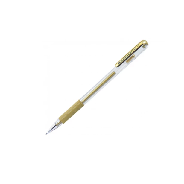 Pentel Długopis żelowy Hybrid Gel wodoodporny, niezmywalny 0,8mm - złoty