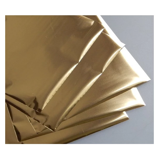 Folia metaliczna termoton - złota 5 sztuk