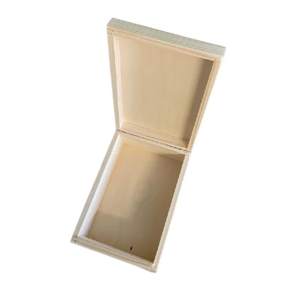 Drewniane pudełko prostokątne pionowe - 15x21x8cm