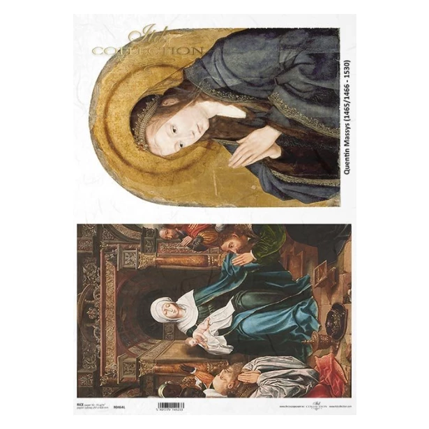 PAPIER RYŻOWY A3 - ikony, obrazy religijne,  Madonna z dzieciątkiem