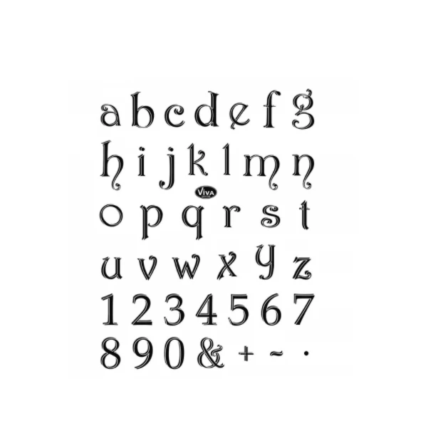 Stemple silikonowe Viva Decor - alfabet
