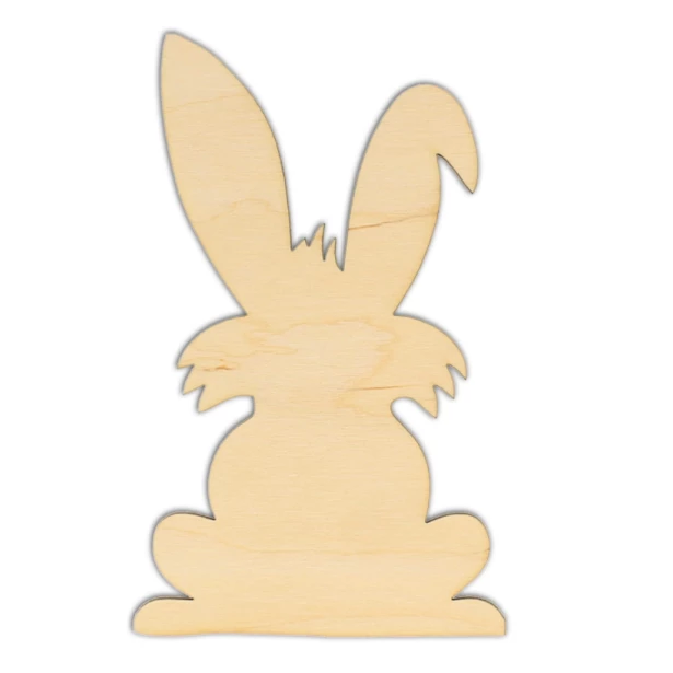 Wielkanocny królik ze sklejki 9x14,5cm