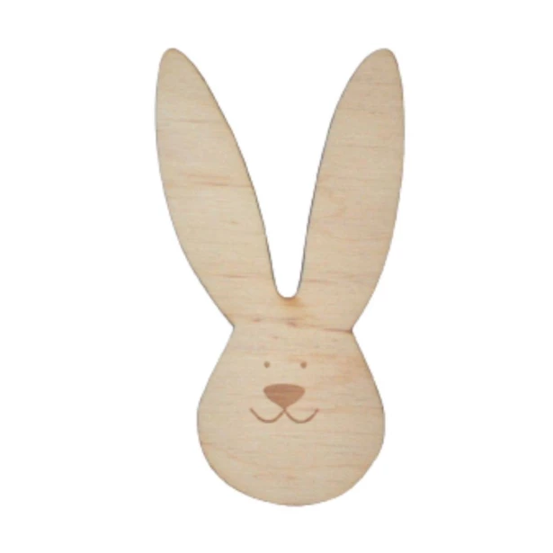 Wielkanocny królik ze sklejki 4,5x6,5cm
