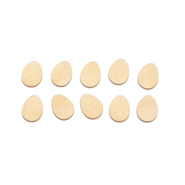 Jajeczka 2,2x1,7cm - 10 sztuk
