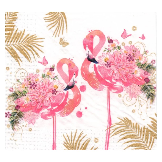 Serwetka - Flamingi