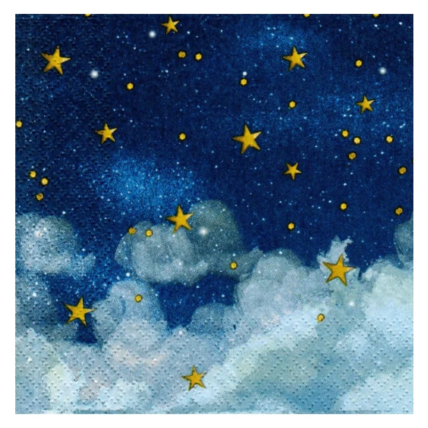 Serwetka - Niebo, gwiazdy, chmury