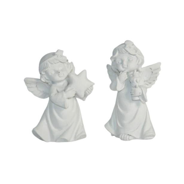 Aniołki figurki gipsowe - 2 sztuki
