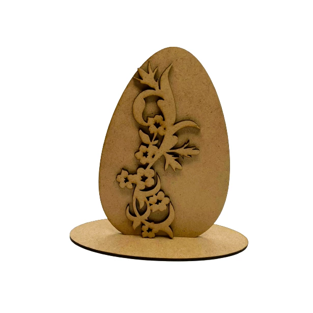 Jajko na podstawce z ornamentem 15x10,3cm ŚREDNIE