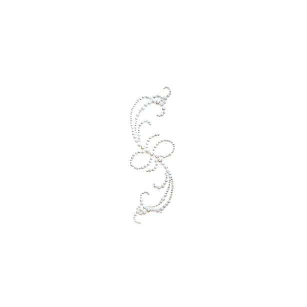 Perłowy dekor samoprzylepny - COLETTE WHITE