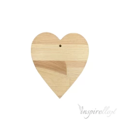 Serce z drewna wys. 17cm, gr.2 cm