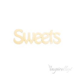 Napis: sweets 9,2x2,9cm
