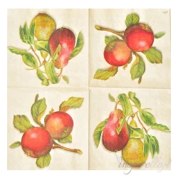 Serwetka - jabłka i gruszki