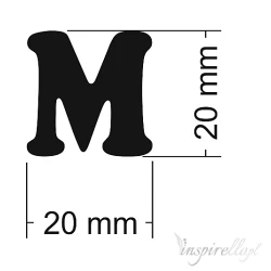 Literka do napisów M 20x20 mm
