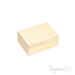 Drewniane pudełko prostokątne na zdjęcia, banknoty, kartkę