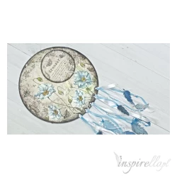Papier ryżowy A4 - dreamer - niebieski kwiat
