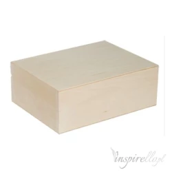 Drewniane pudełko prostokątne - 24x18x9cm