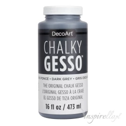 DecoArt-Chalky Gesso Dark Grey 473 ml