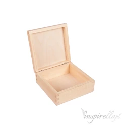 Drewniane pudełko  kwadratowe - 15,8x15,8cm
