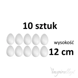 Jajko styropianowe włoskie 12 cm - 10 sztuk