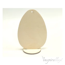Jajko ze sklejki na podstawce 8cm