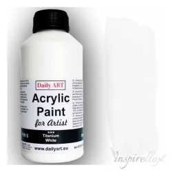 Farba akrylowa dla artystów, titanium white 500 ml