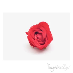 Wyrobowa główka Róża CZERWONA 8x7cm