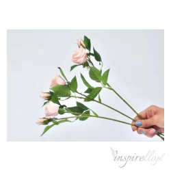 Plastikowe białe kwiatki - sztuczne kwiaty 30 cm