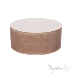 Baza drewniana pudełko okrągłe - 12cm
