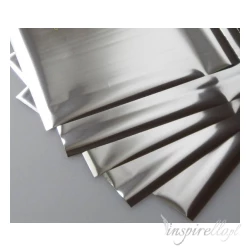 Folia metaliczna termoton - srebrna 5 sztuk